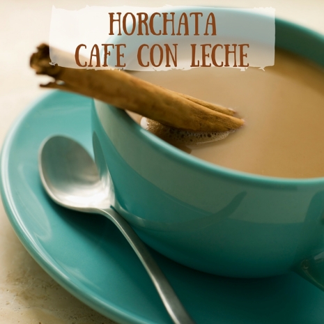 Cafe con leche, with an horchata twist. 